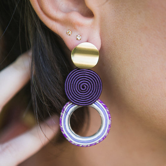 pendientes medellín berenjena qordatta