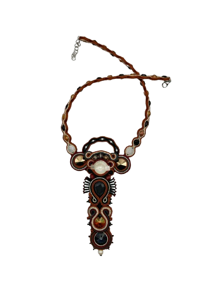 Collar soutache XXL África by Qordatta