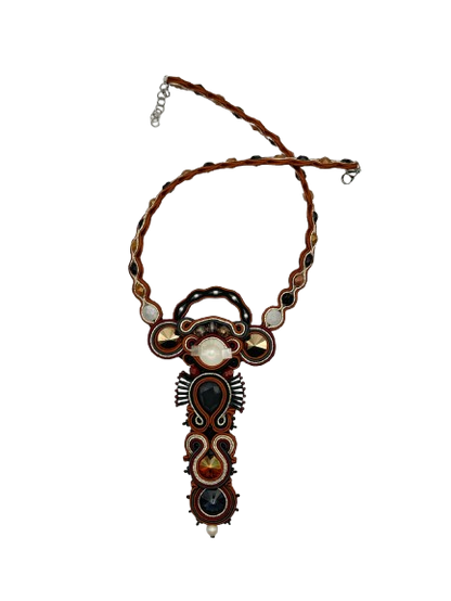 Collar soutache XXL África by Qordatta
