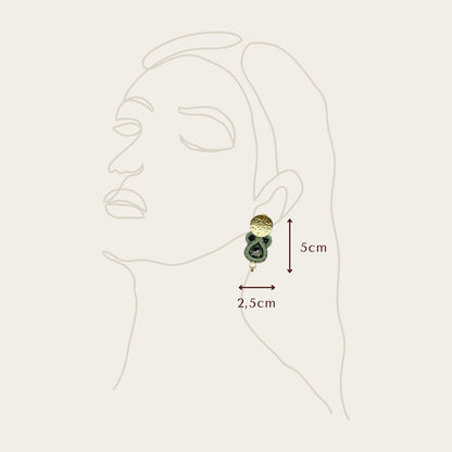 Pendientes-soutache-Zambeze-verdes-medianos-medidas