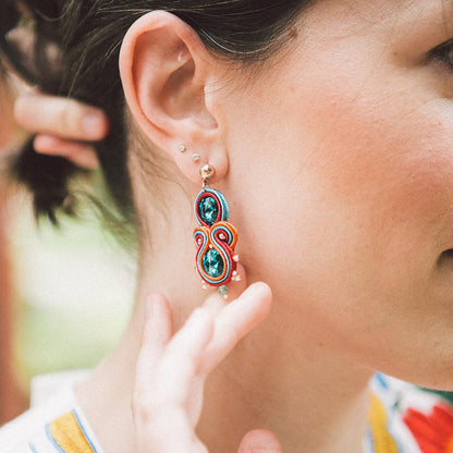 pendientes parís tropical qordatta