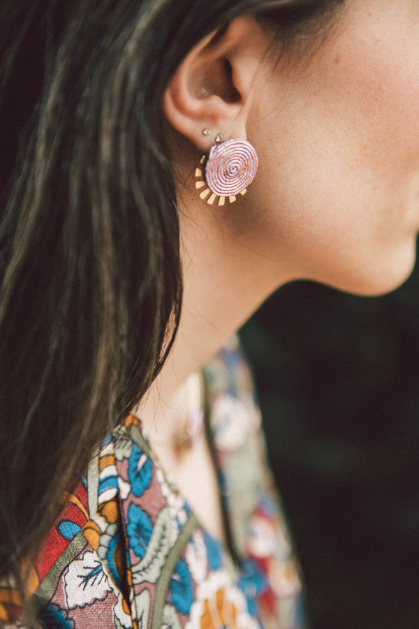 Pendientes Qordatta malva
