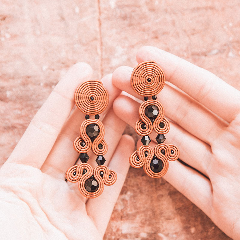 pendientes versalles terracota qordatta
