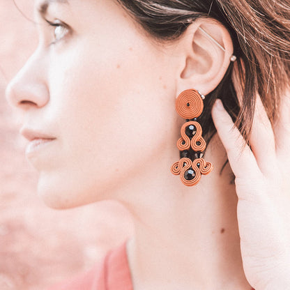 pendientes versalles terracota qordatta