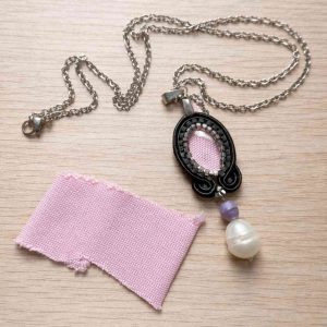 Guardapelo de tela (joya personalizada)